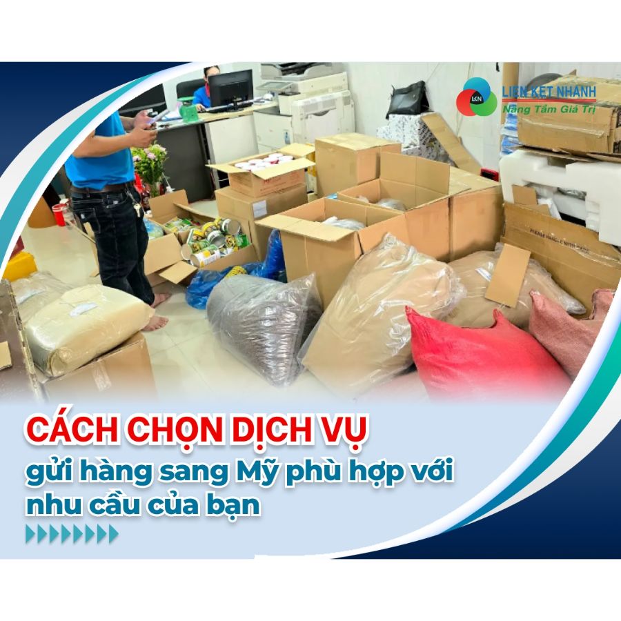 Cách chọn dịch vụ gửi hàng sang Mỹ phù hợp với nhu cầu