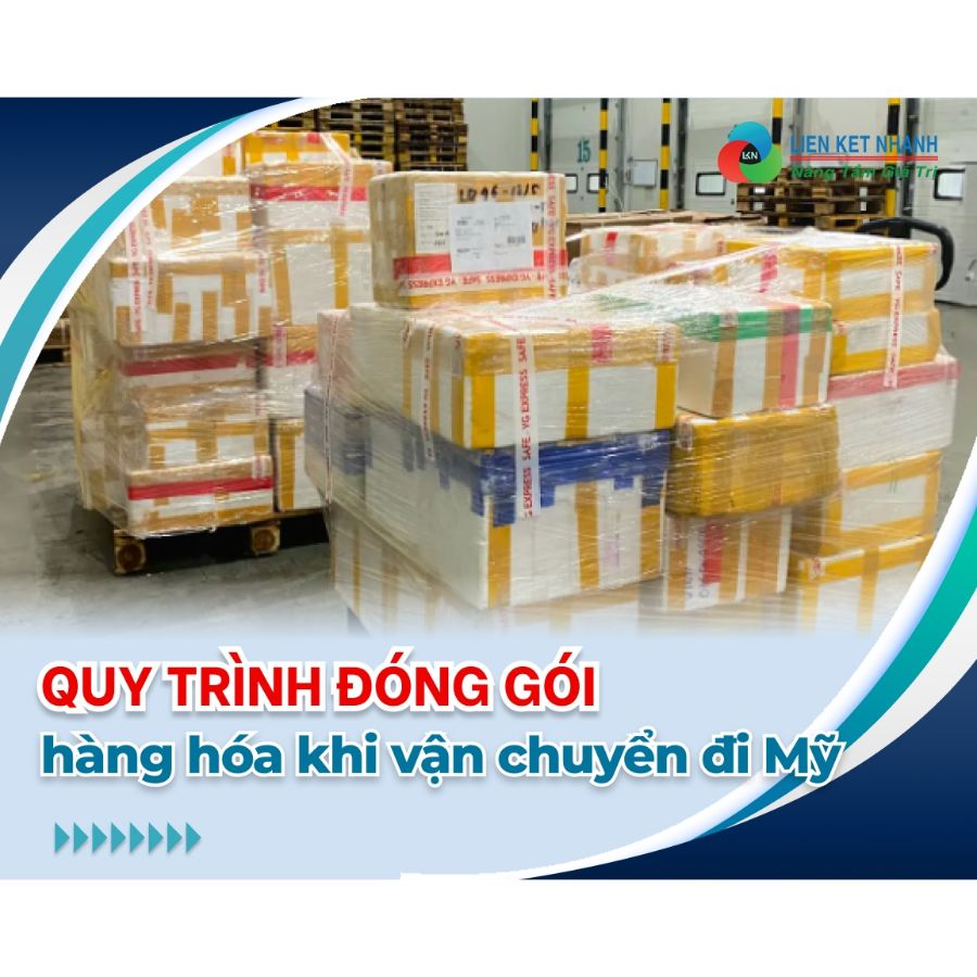 Đóng gói vận chuyển hàng đi Mỹ với quy trình đơn giản